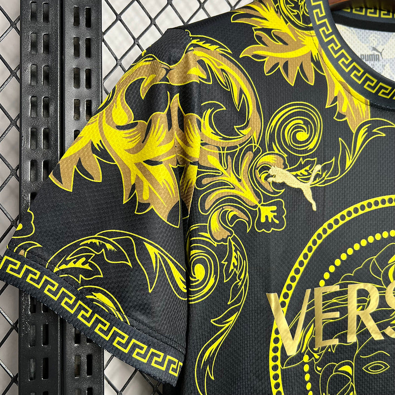 Camisa Seleção Itália x Versace - Puma - Preto e Dourado