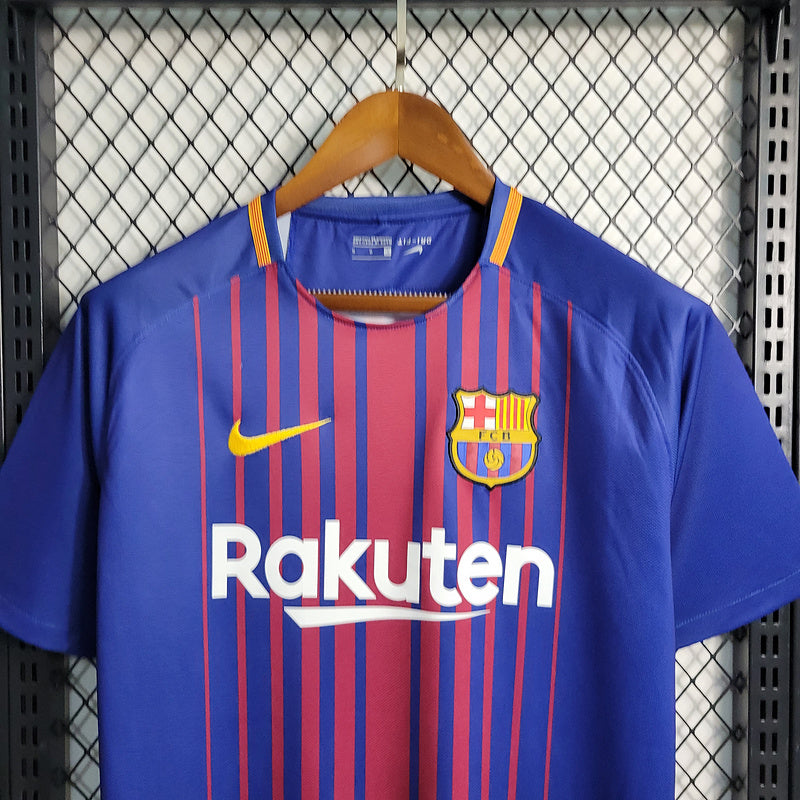 Camisa Barcelona Home (1) 2017/18 Nike Retrô Masculina