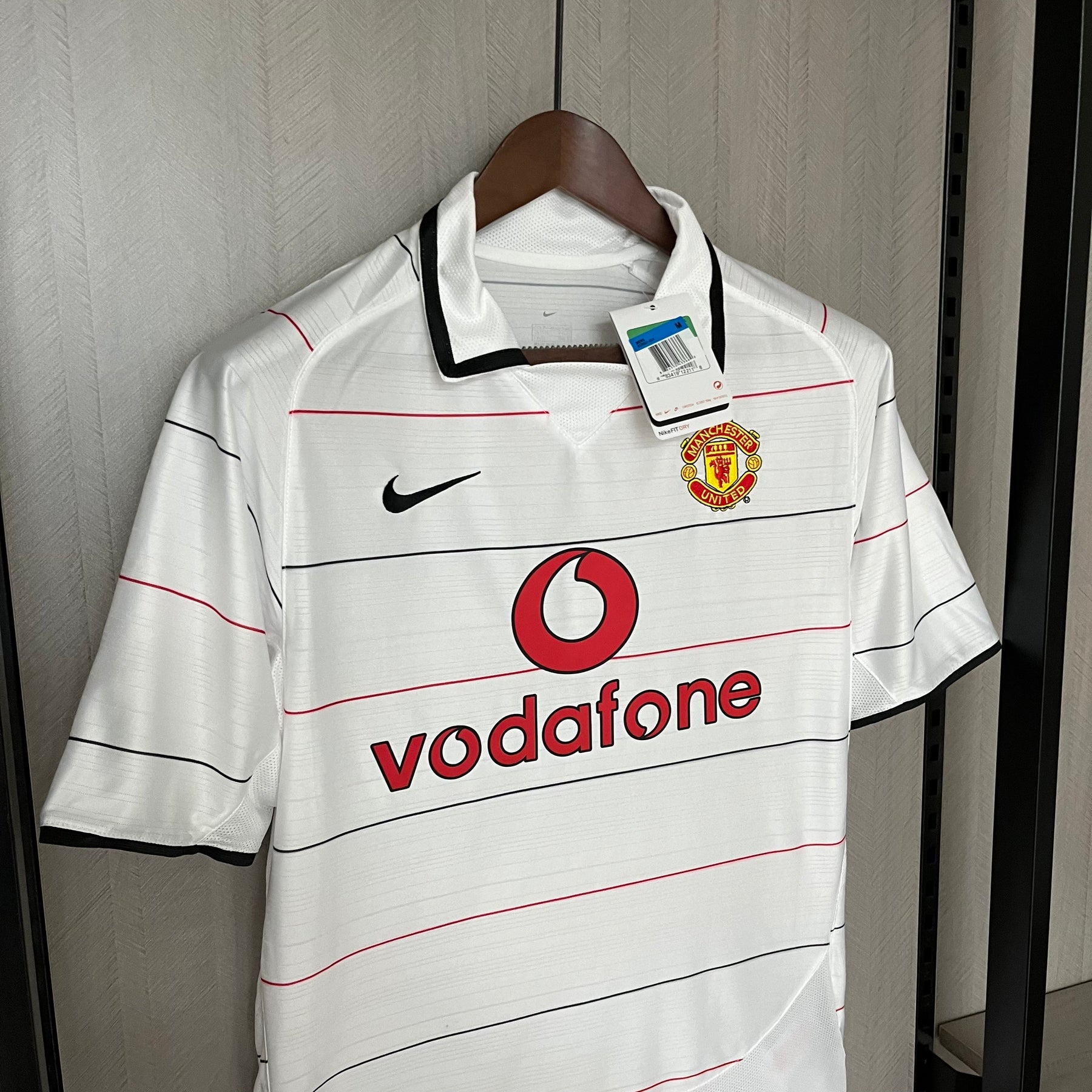 Camisa Manchester United 2004/06 - Retrô Masculino - Branca