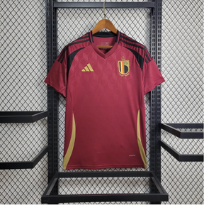 Camisa Bélgica Home 24/25 s/n° Torcedor Adidas Masculino - Grená