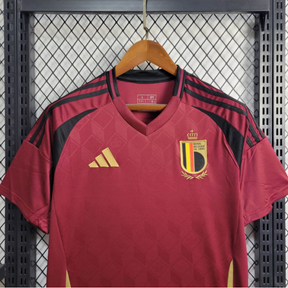 Camisa Bélgica Home 24/25 s/n° Torcedor Adidas Masculino - Grená