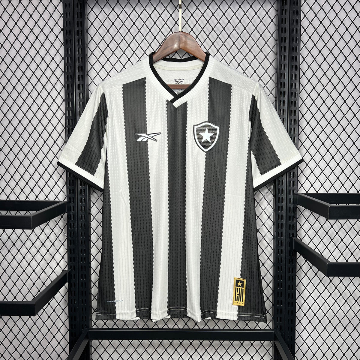 Camisa Reebok Botafogo 24/25 Casa - Preta e Branca