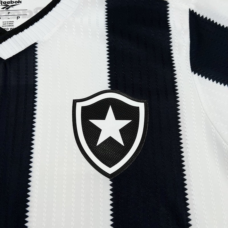 Camisa Reebok Feminina Botafogo 24/25 Casa - Preta e Branca