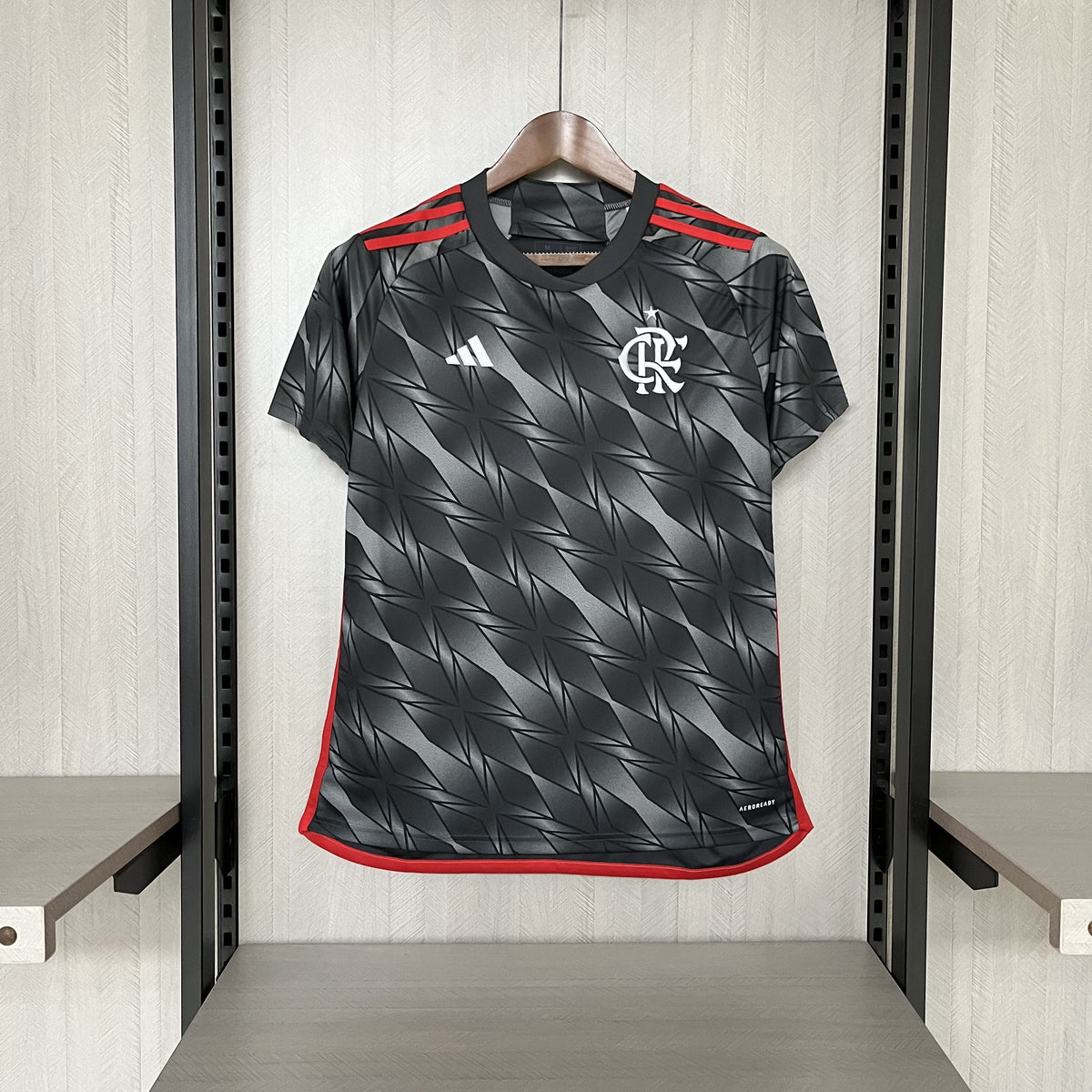 Camisa Flamengo III 24 Adidas Feminina - Cinza