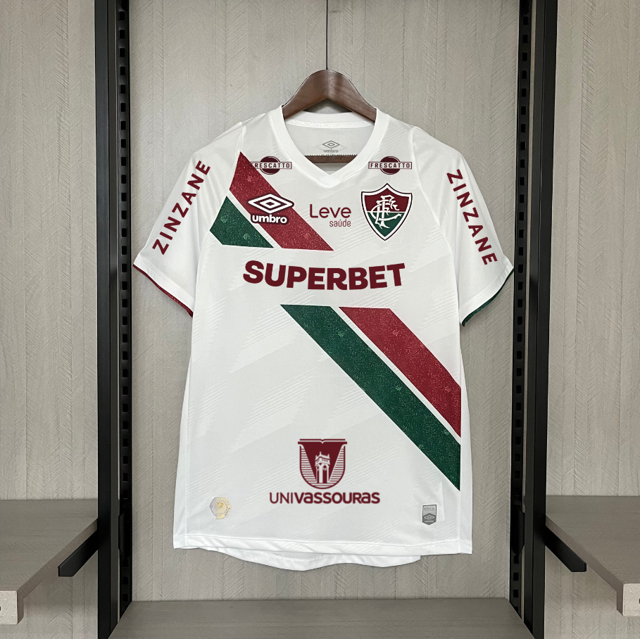 Camisa Fluminense 24/25  II Branco Umbro   (Com todos patrocinadores)