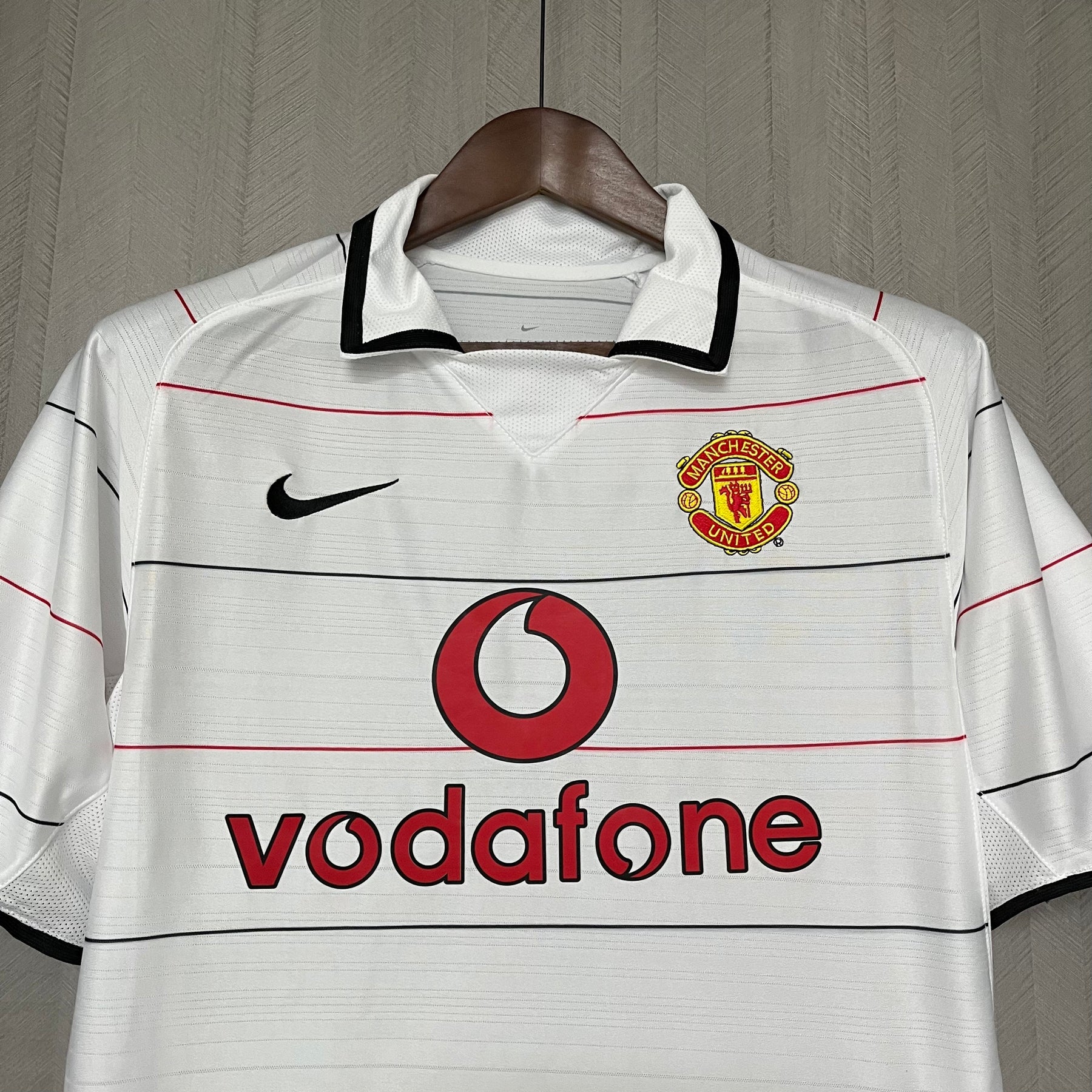 Camisa Manchester United 2004/06 - Retrô Masculino - Branca