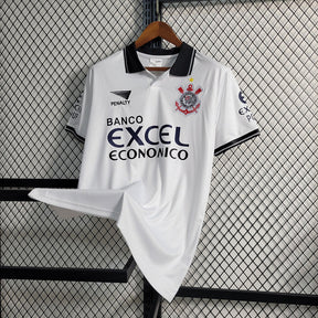 CAMISA RETRÔ CORINTHIANS 1997 BRANCA EXCEL