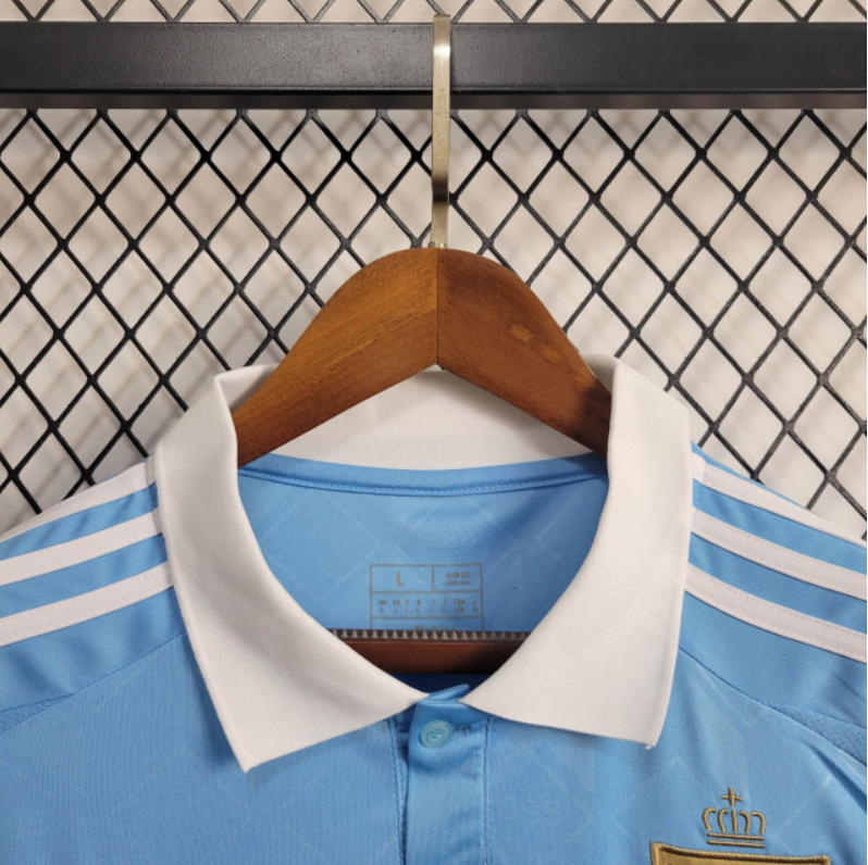 Camisa Bélgica Away 24/25 s/n° Torcedor Adidas Masculino - Azul celeste