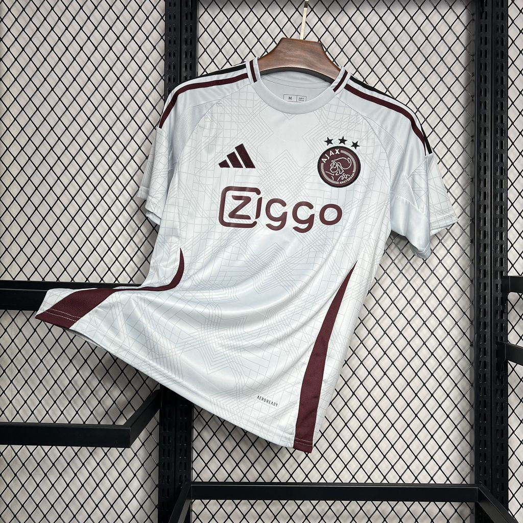 Camisa Ajax III 24/25 - Branco e Vinho