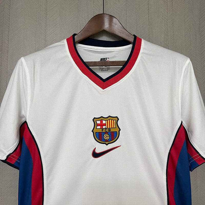 Camisa Barcelona Retrô 1998/99 Branca