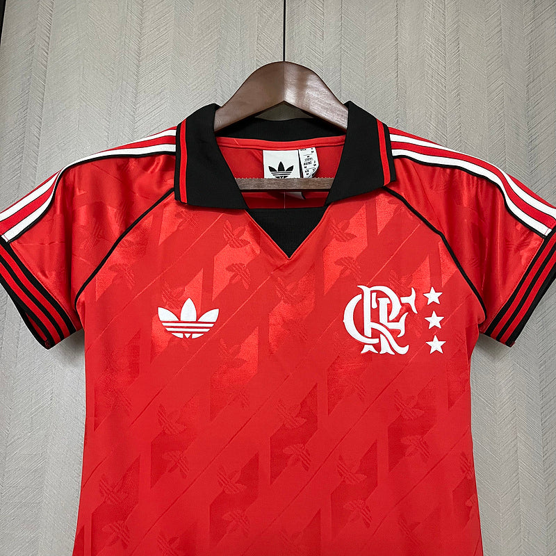 Camisa Flamengo Lifestyle 24/25 Torcedor Adidas feminina- Vermelho