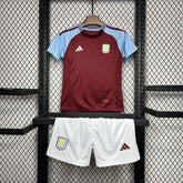 Conjunto Infantil Aston Villa Home  24/25 - Vinho