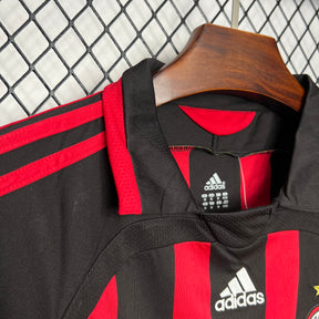 Camisa Milan Retrô 2006/2007 Vermelha e Preta - Adidas