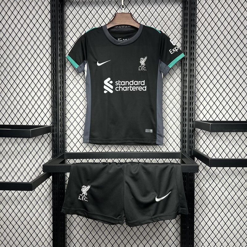 Kit Infantil Liverpool Home 24/25  - Preto