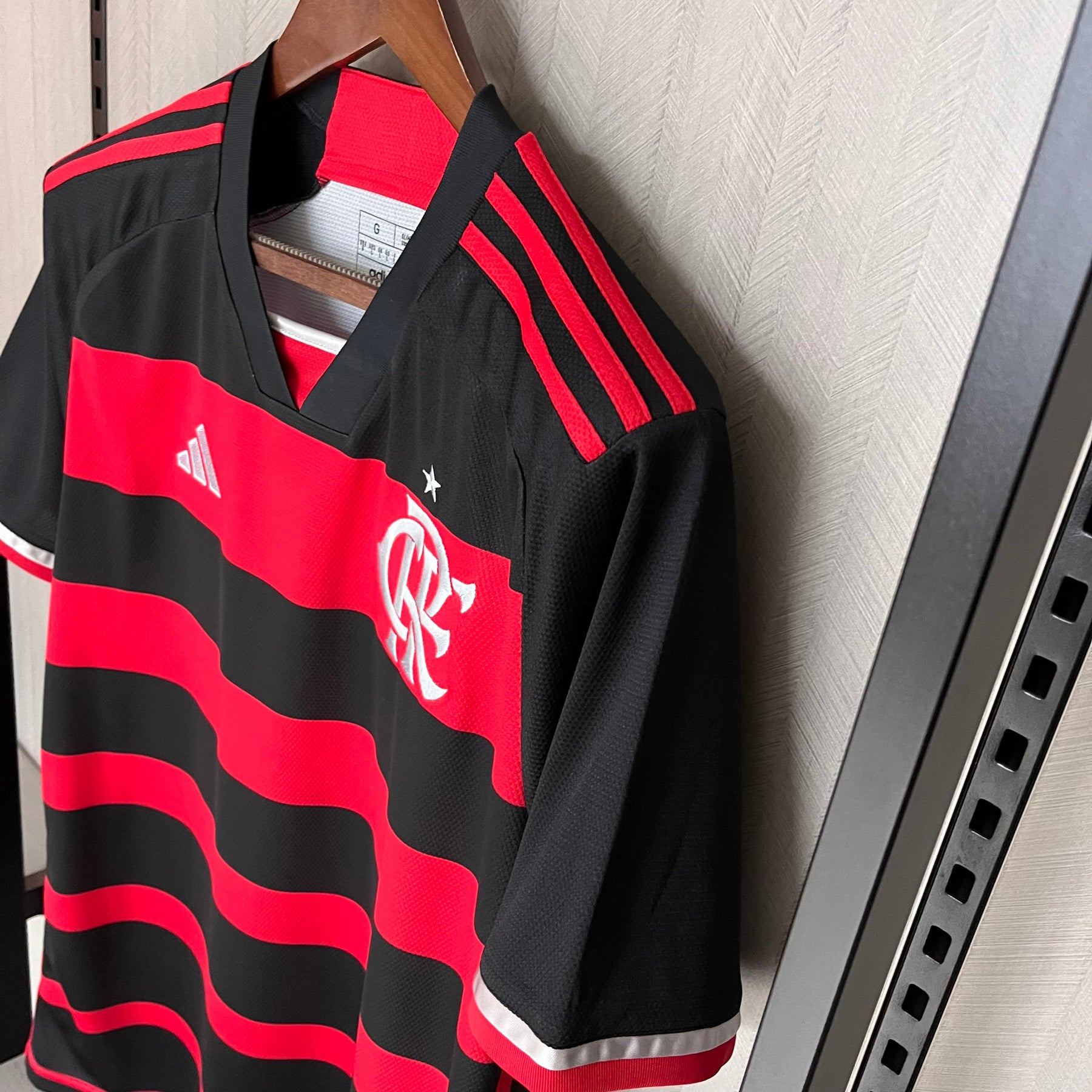 Camisa Flamengo I 24/25 s/n° Torcedor Adidas Feminina - Vermelho+Preto