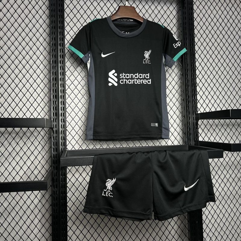 Kit Infantil Liverpool Home 24/25  - Preto