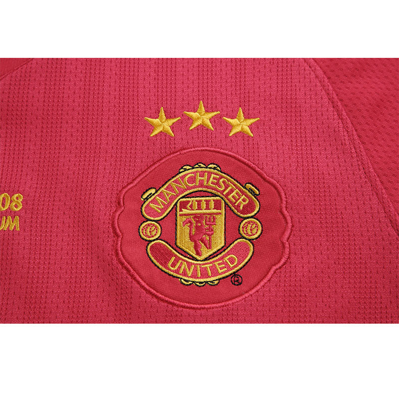 Camisa Manchester United 2007/08 - Retrô Masculino - Vermelho