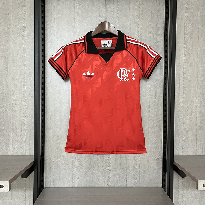 Camisa Flamengo Lifestyle 24/25 Torcedor Adidas feminina- Vermelho