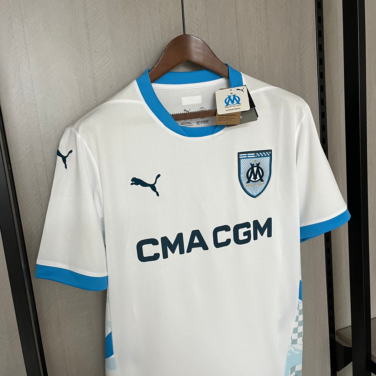 Camisa Olympique Marseille Home I 24/25 Masculina Branca