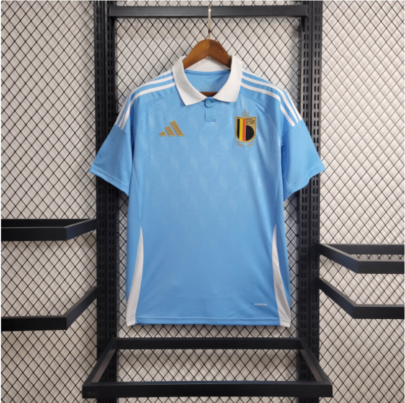 Camisa Bélgica Away 24/25 s/n° Torcedor Adidas Masculino - Azul celeste