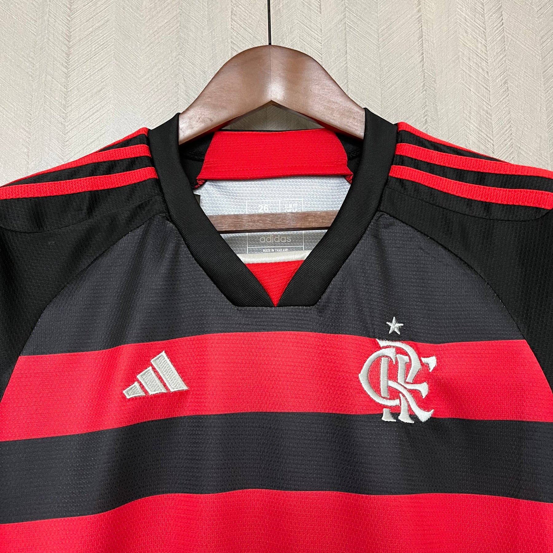 Kit Infantil  Flamengo I 24/25 s/n° Torcedor Adidas - Vermelho+Preto