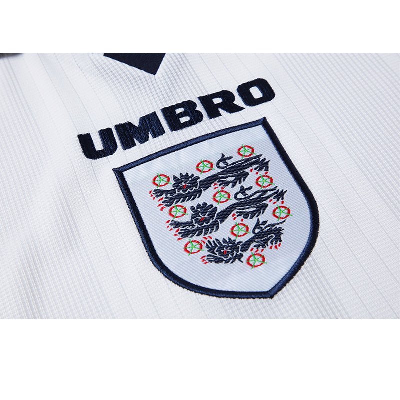 Camisa Seleção da Inglaterra Retrô Home 1996 Torcedor Umbro Masculina - Branco