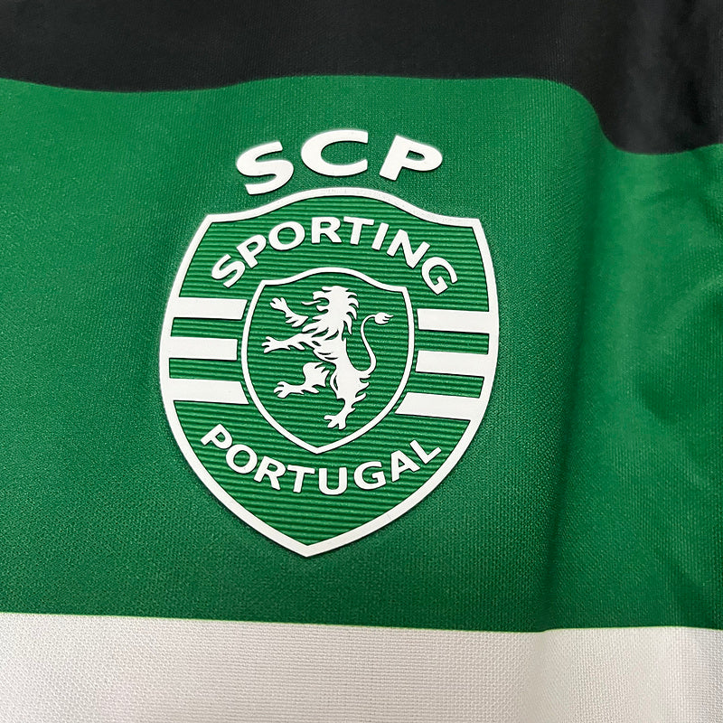 Camisa Sporting I 24/25 Verde e Preto