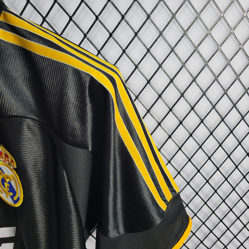 Camisa do Real Madrid - Adidas  1998/1999  Preta