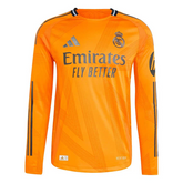 Camisa Real Madrid Away Manga Longa 24/25 s/n° Masculino - Laranja