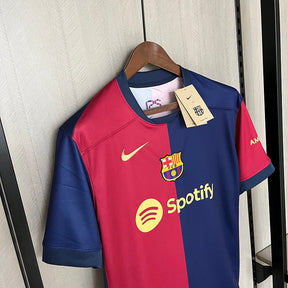 Camisa Barcelona Casa l 24/25 Azul e Vermelho