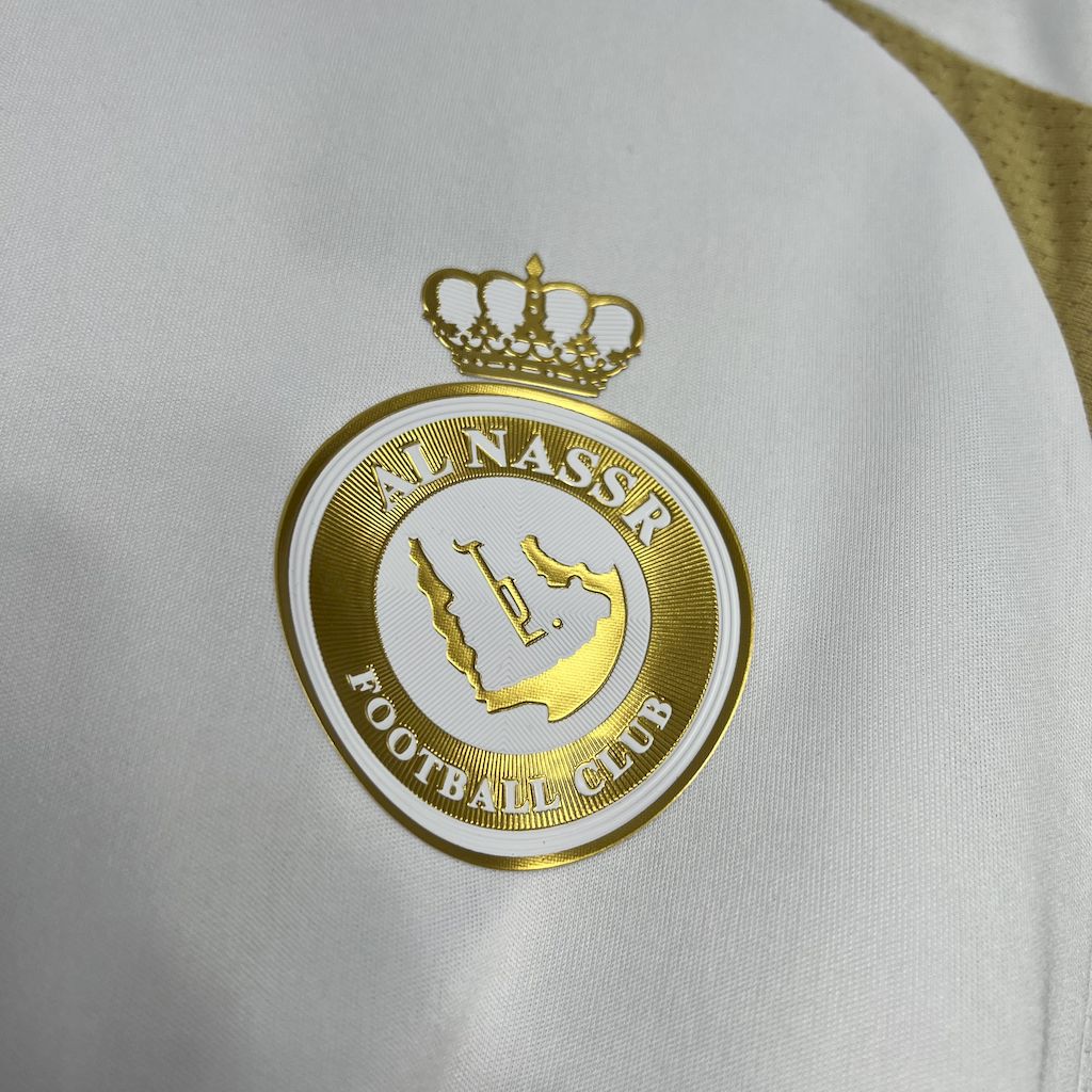 Camisa Al Nassr III 24/25 - Branco e Dourado