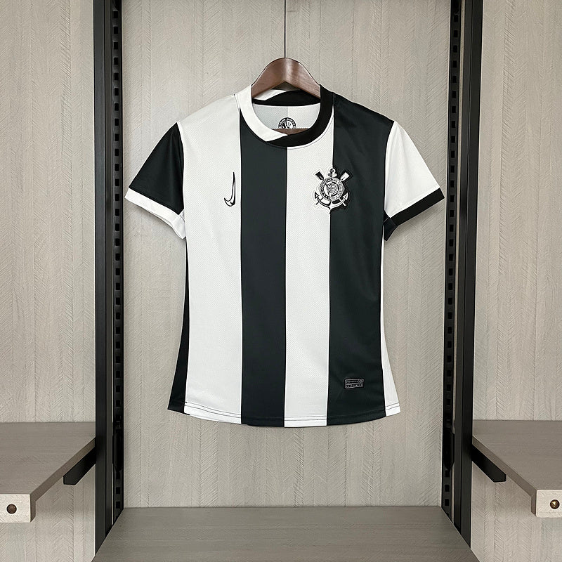 Camisa Corinthians IlI 24/25 s/n° Torcedor Nike Feminina - Preto e Branco