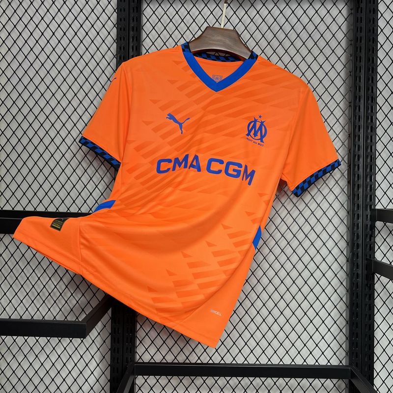 Camisa Olympique de Marseille Ill 24/25 Puma - Laranja