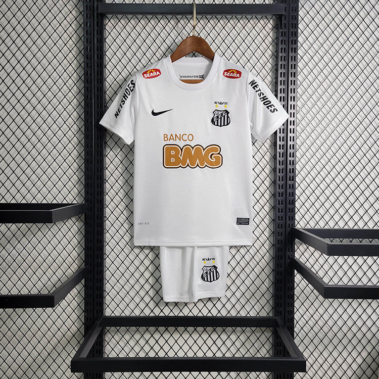 Kit infantil Santos 2012 Retrô - Branca Nike Neymar