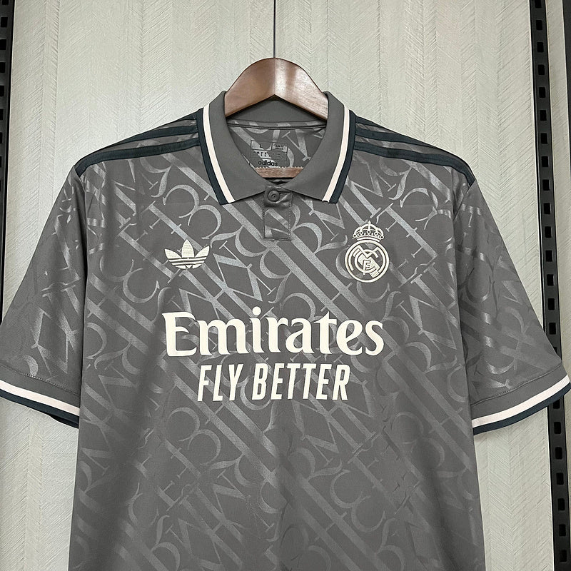 Camisa Real Madrid Third 24/25 s/n° Torcedor Adidas - Preto (Porto Feliz e Região)