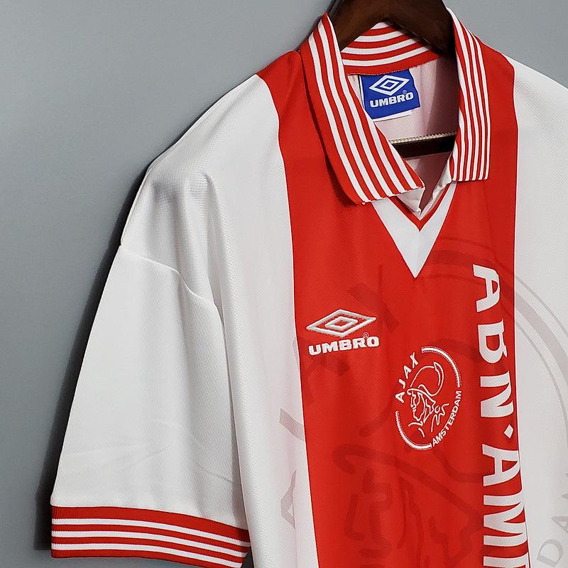 Camisa Ajax Retrô 1995/1996 Vermelha e Branca - Umbro