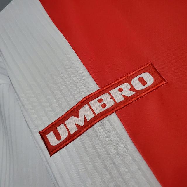 Camisa Ajax Retrô 1997/1998 Vermelha e Branca - Umbro