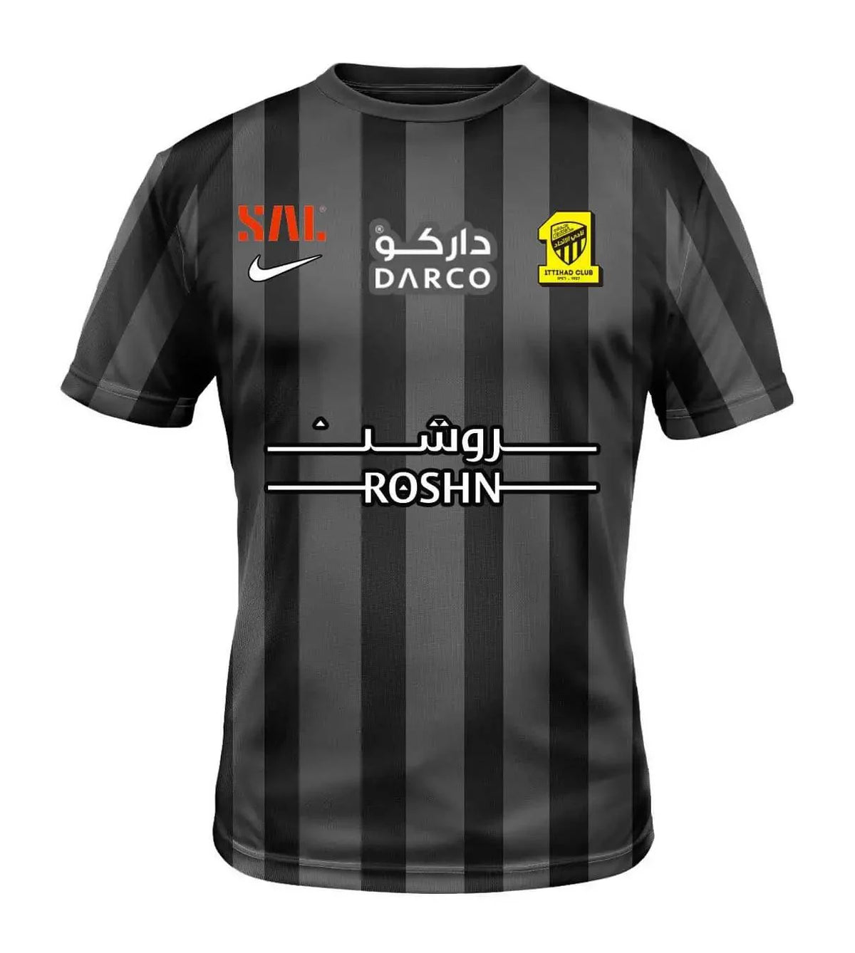 Camisa Al-Ittihad II 22/23 Nike - Preto