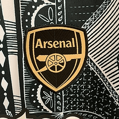 Camisa Arsenal Versace - 2023/24 Adidas Dourad