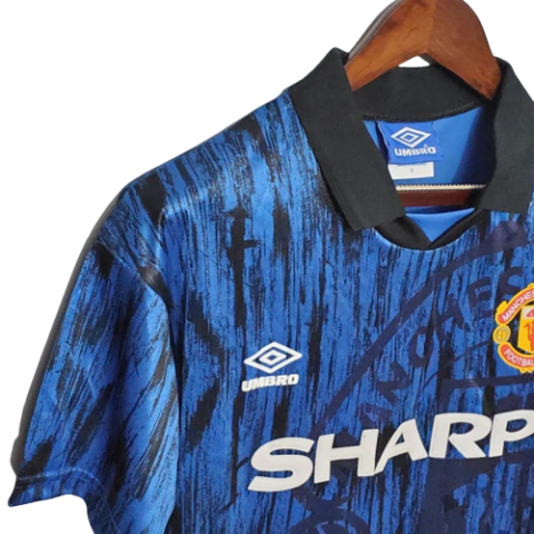 Camisa Manchester United Retro 1992/93 II Azul Umbro