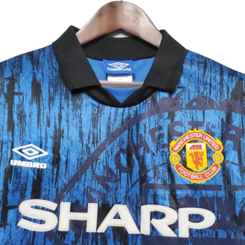 Camisa Manchester United Retro 1992/93 II Azul Umbro