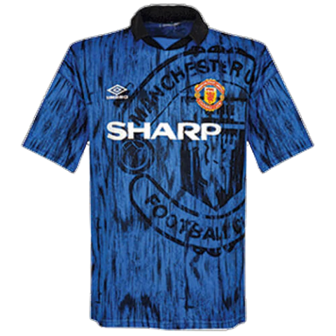 Camisa Manchester United Retro 1992/93 II Azul Umbro