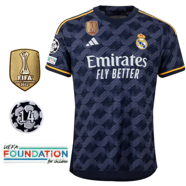 Camisa Adidas Real Madrid IIl Third 2023/24 + Patch Mundial + 14 UCL