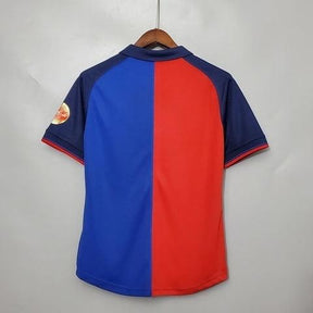 Camisa Barcelona 100 Anos Retrô 1999 Azul e Grená - Nike