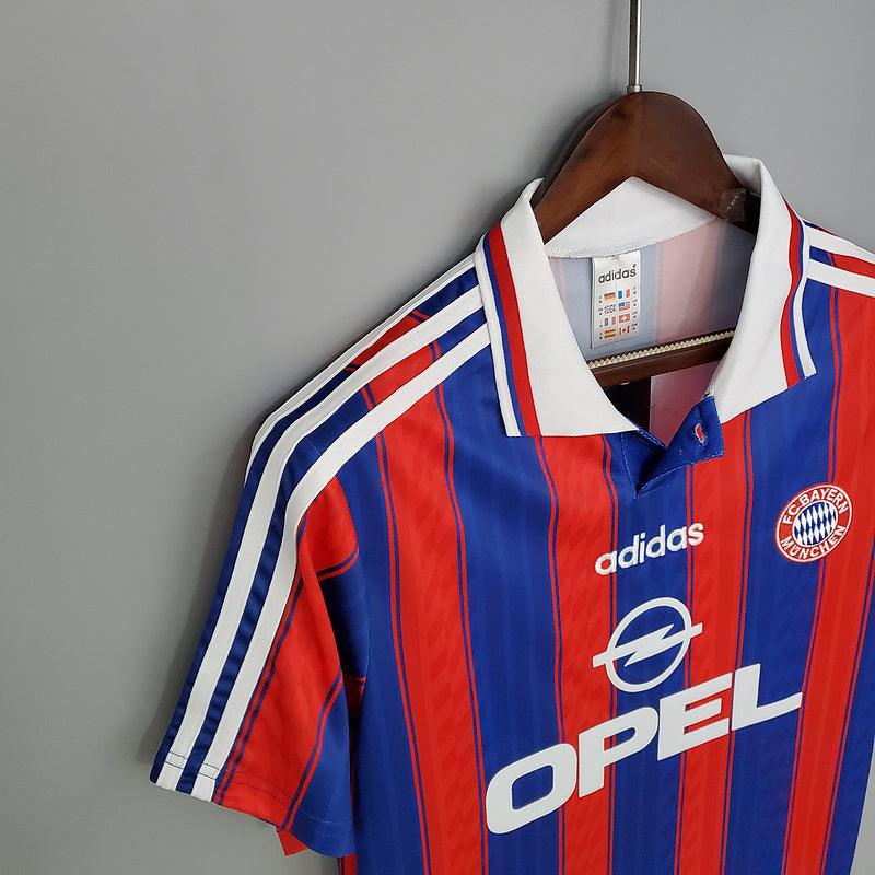 Camisa Bayern de Munique Retrô 1995/1997 Azul e Vermelha - Adidas