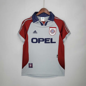 Camisa Bayern de Munique Retrô 1998/1999 Vermelha e Cinza - Adidas