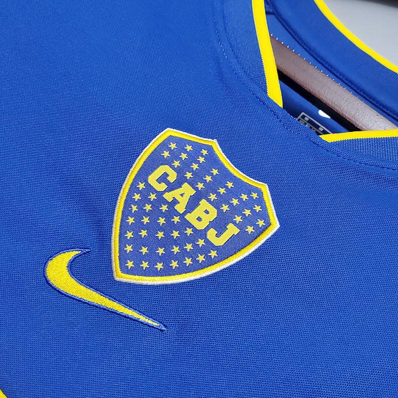 Camisa Boca Juniors Retrô 2002 Azul e Amarela - Nike