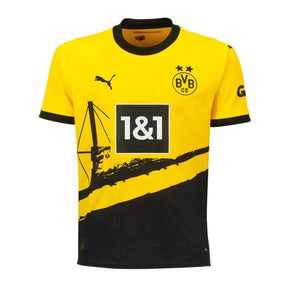 Camisa Borussia Dortmund Home 23/24 s/n° Torcedor Masculino - Amarelo e Preto