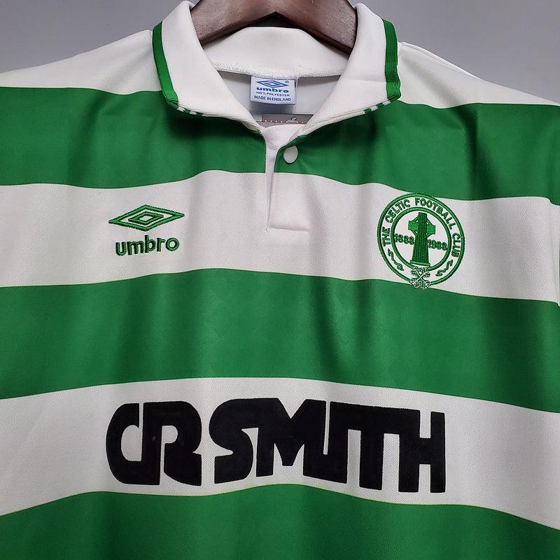 Camisa Celtic Retrô 1987/1989 Verde e Branca - Umbro