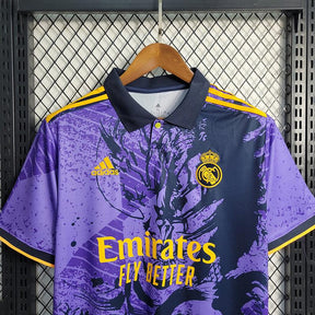 Camisa Edição Especial Real Madrid 23/24 Dragão roxo e preto